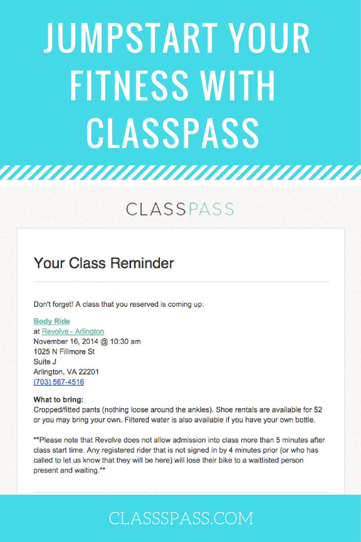 JUMPSTART YOUR FITNESS WITH CLASSPASS