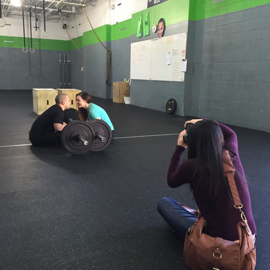 Behind-the-scenes CrossFit Photoshoot for Southern Weddings