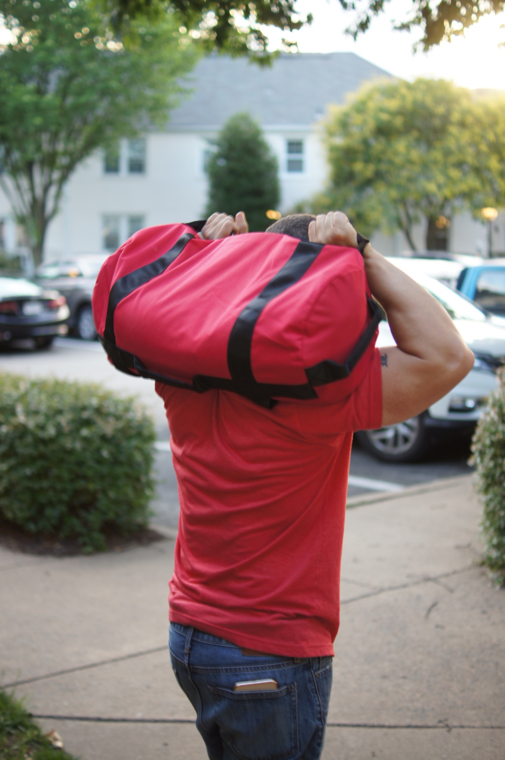 Rep Fitness How to Fill Your Sandbag Pinterest Image 1