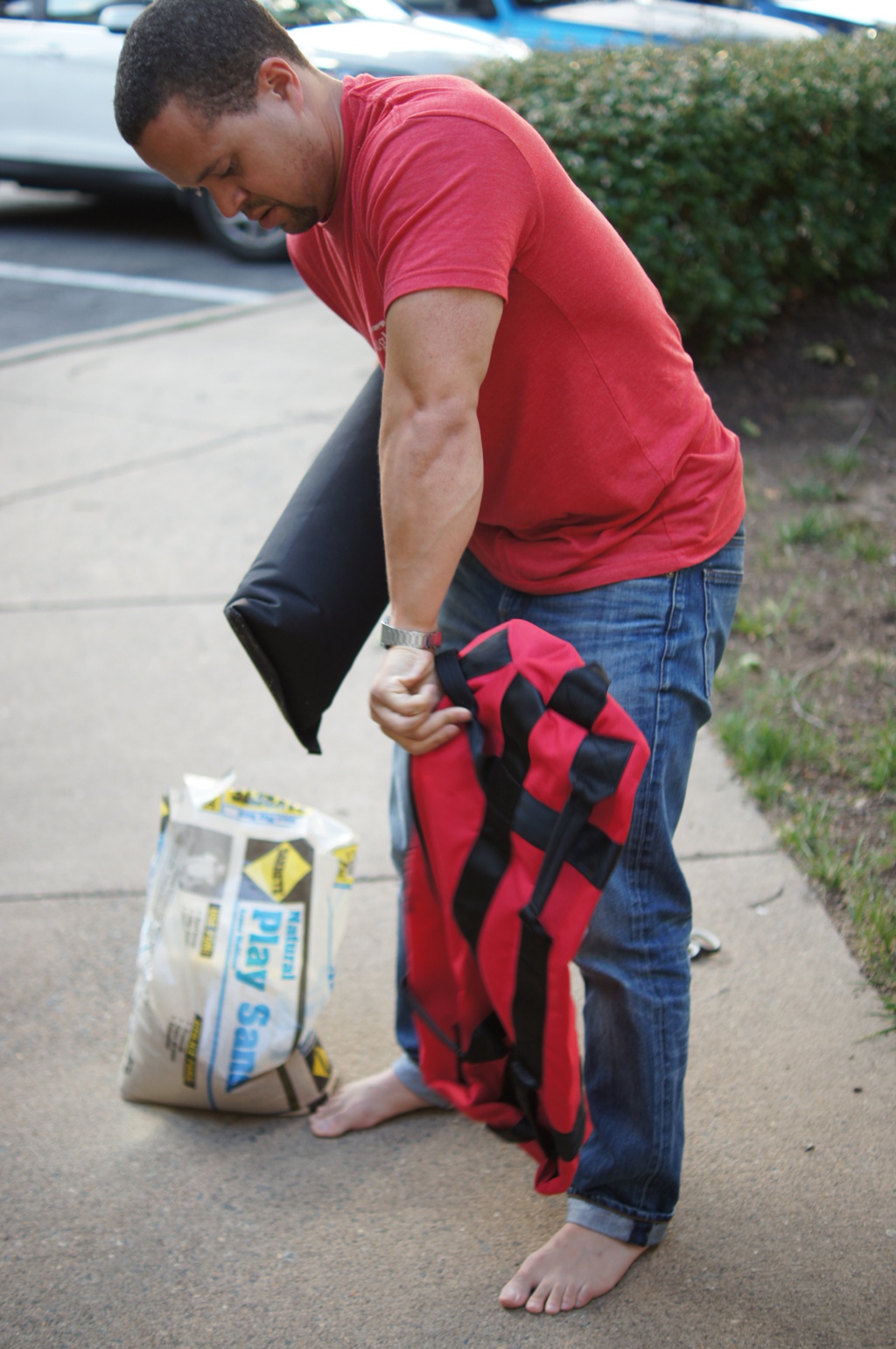 Rep Fitness How to Fill Your Sandbag Pinterest Image 3