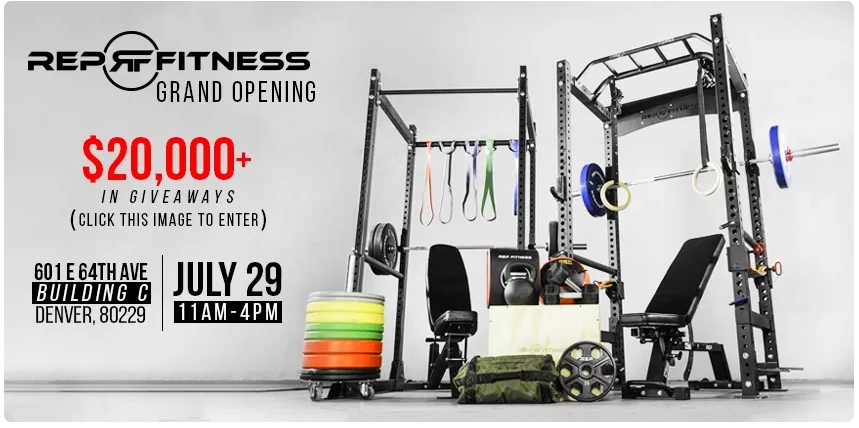 RepFitness Grand Opening Giveaways