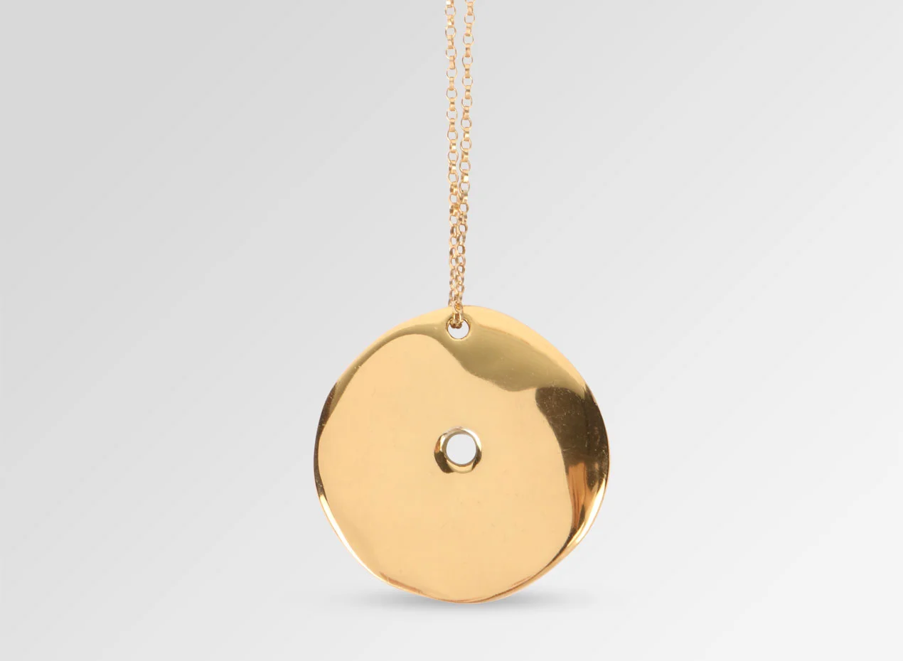I Ching Pendant - 24K Gold-Plate