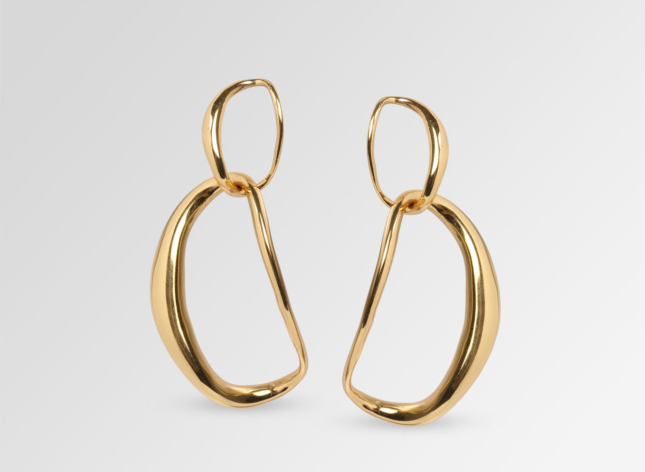 D. Louise, Jewelry, D Louise Classic Gold Clicker Earrings