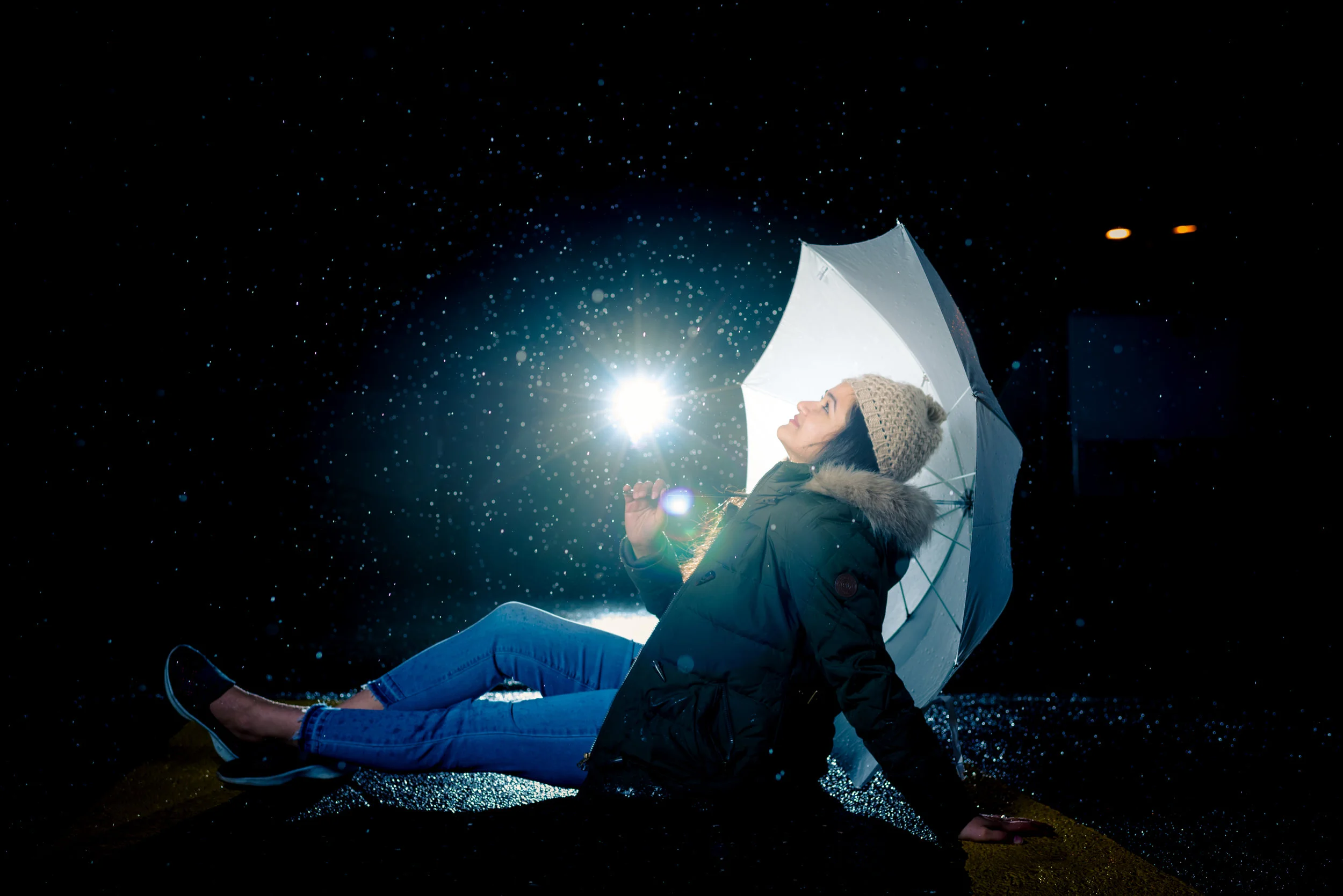 Creative rain shot..