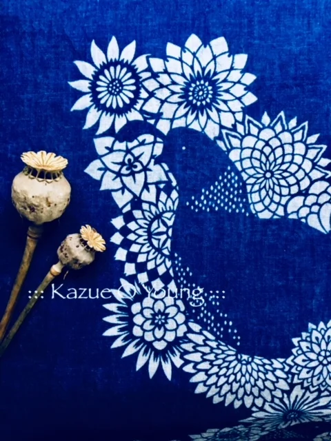 QUAIL made from Katazome & Indigo.