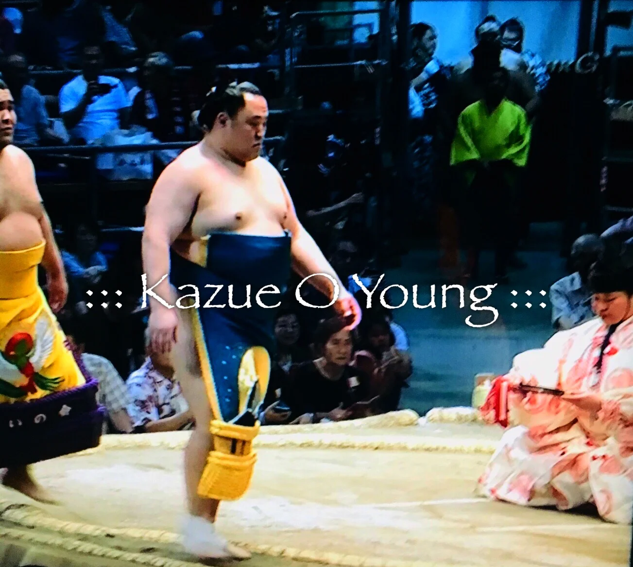 Tamawashizuki Sumou Wrestler used my design to make his Keshou Mawashi.