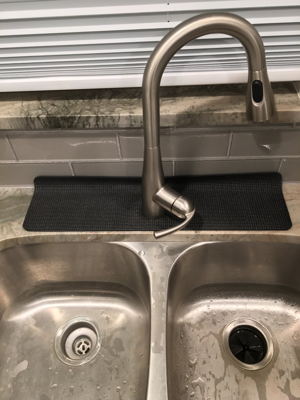 Drip Catcher, 3 Hole RV Kitchen Sink Accessory, Sink Mat,cotton