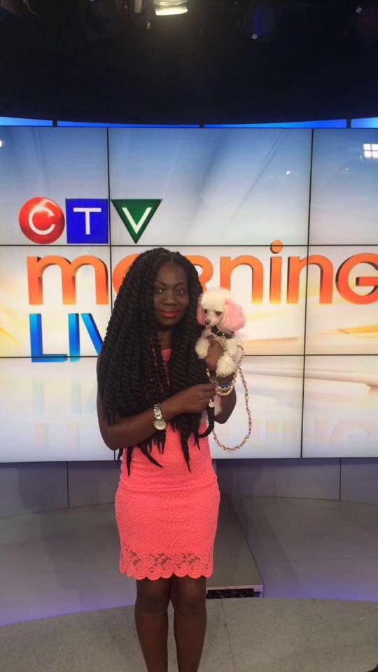 Florence &amp; Peanut at the CTV Morning Live Fashion Show for Pucci Parlour - Photo Courtesy of Florence.
