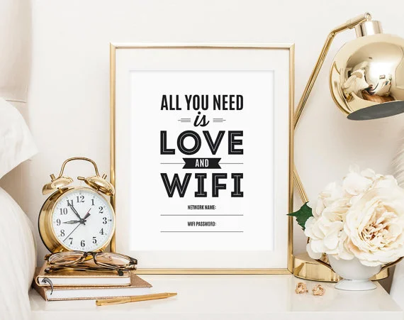 Download this cute password art and frame it!