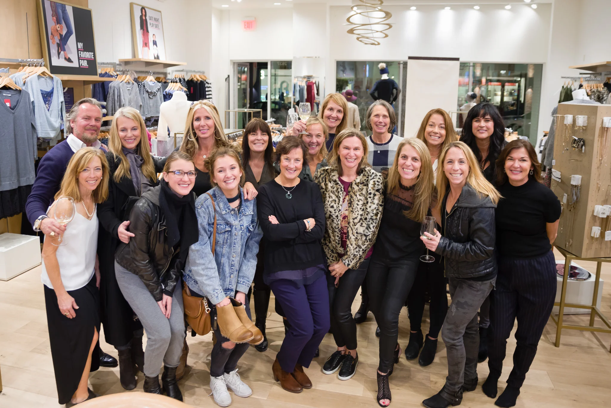 What a fun group of ladies, and one gentleman. Photo by Folrev Photography