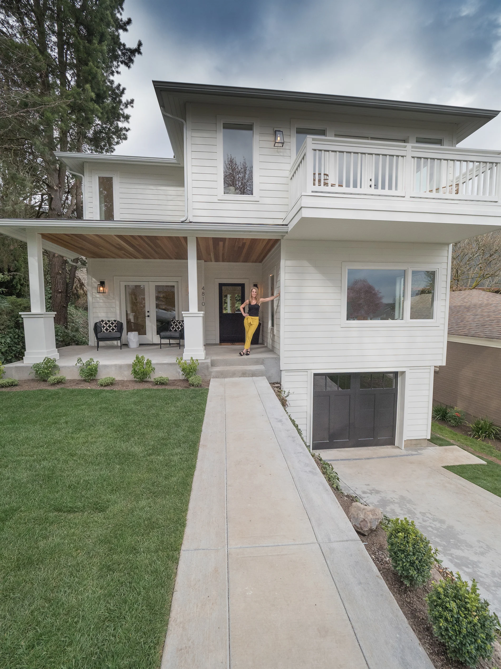 Can't believe this beauty was a tiny one story bungalow.