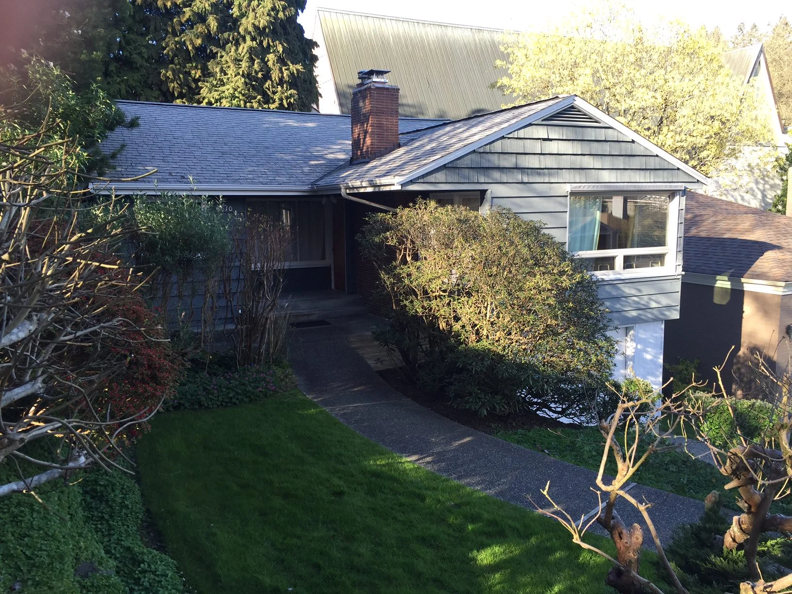 Just for fun, here is a photo of where we began. Hard to believe!
