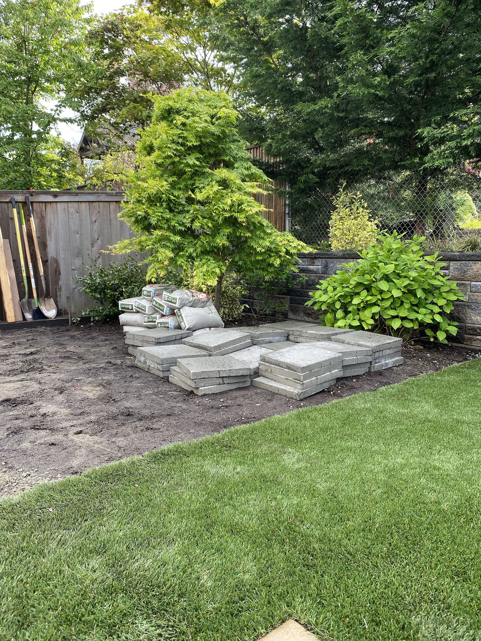 patio pavers at home depot on Our New Backyard Fire Pit Patio Tara Nelson Designs