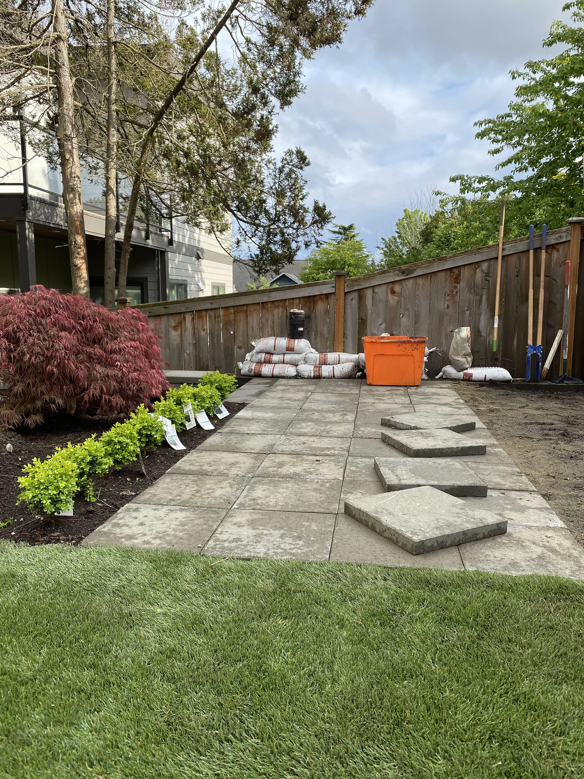 patio pavers at home depot on Our New Backyard Fire Pit Patio Tara Nelson Designs