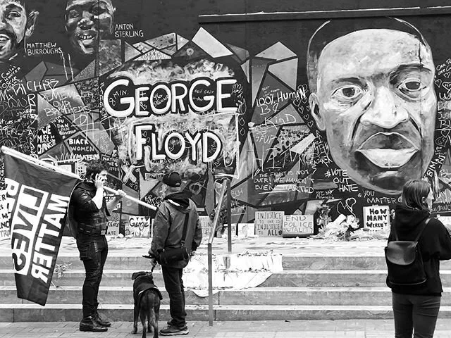 My daughter Makena told me about this mural in downtown Portland. It&rsquo;s hard to express in words so I&rsquo;m letting the lens do it. #blmmovement #georgefloyd #portland #2020 #listenandlearn #artistsoninstagram #tag #express #art #instagrammers