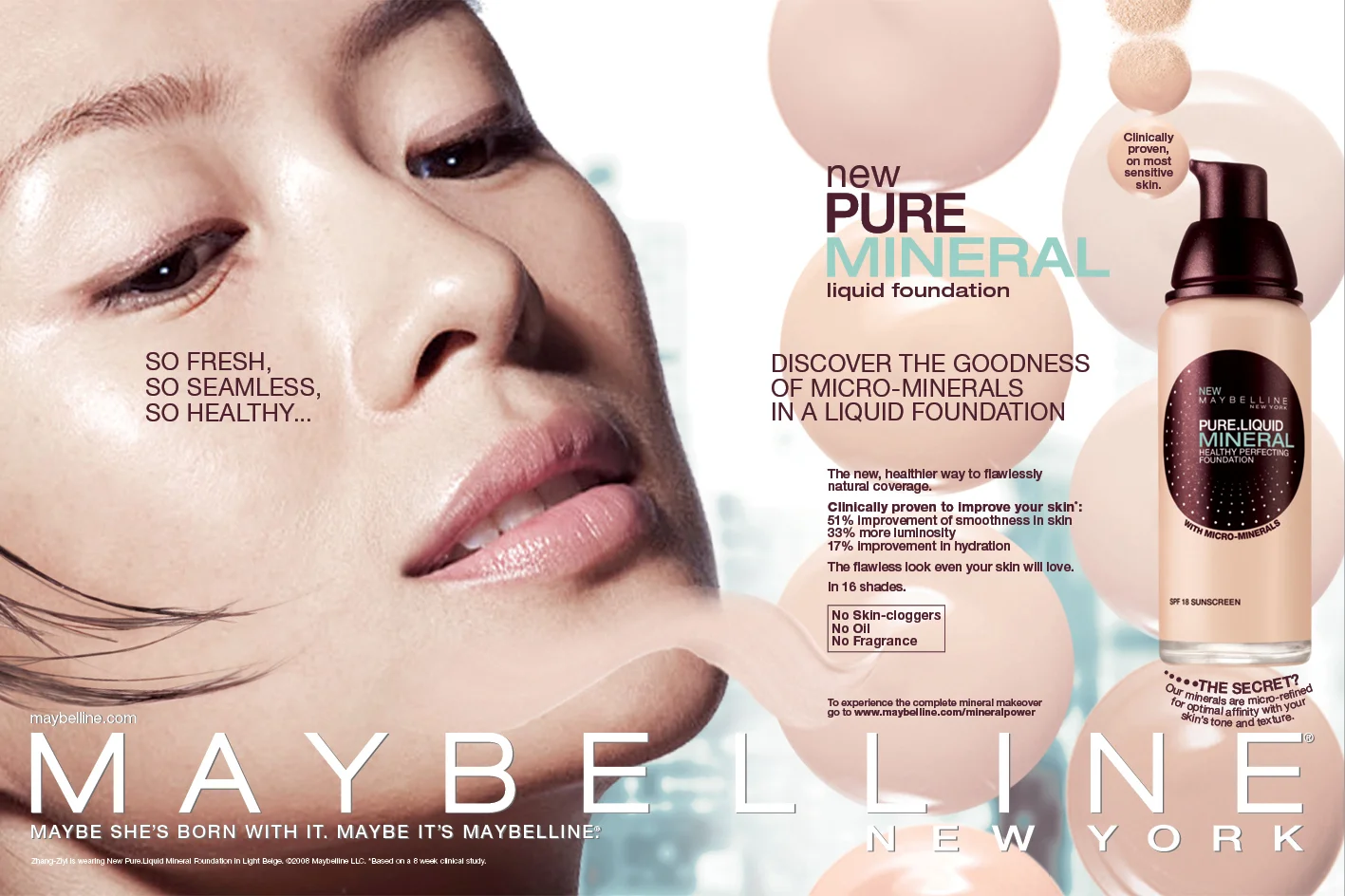 maybelline pure liquid mineral foundation