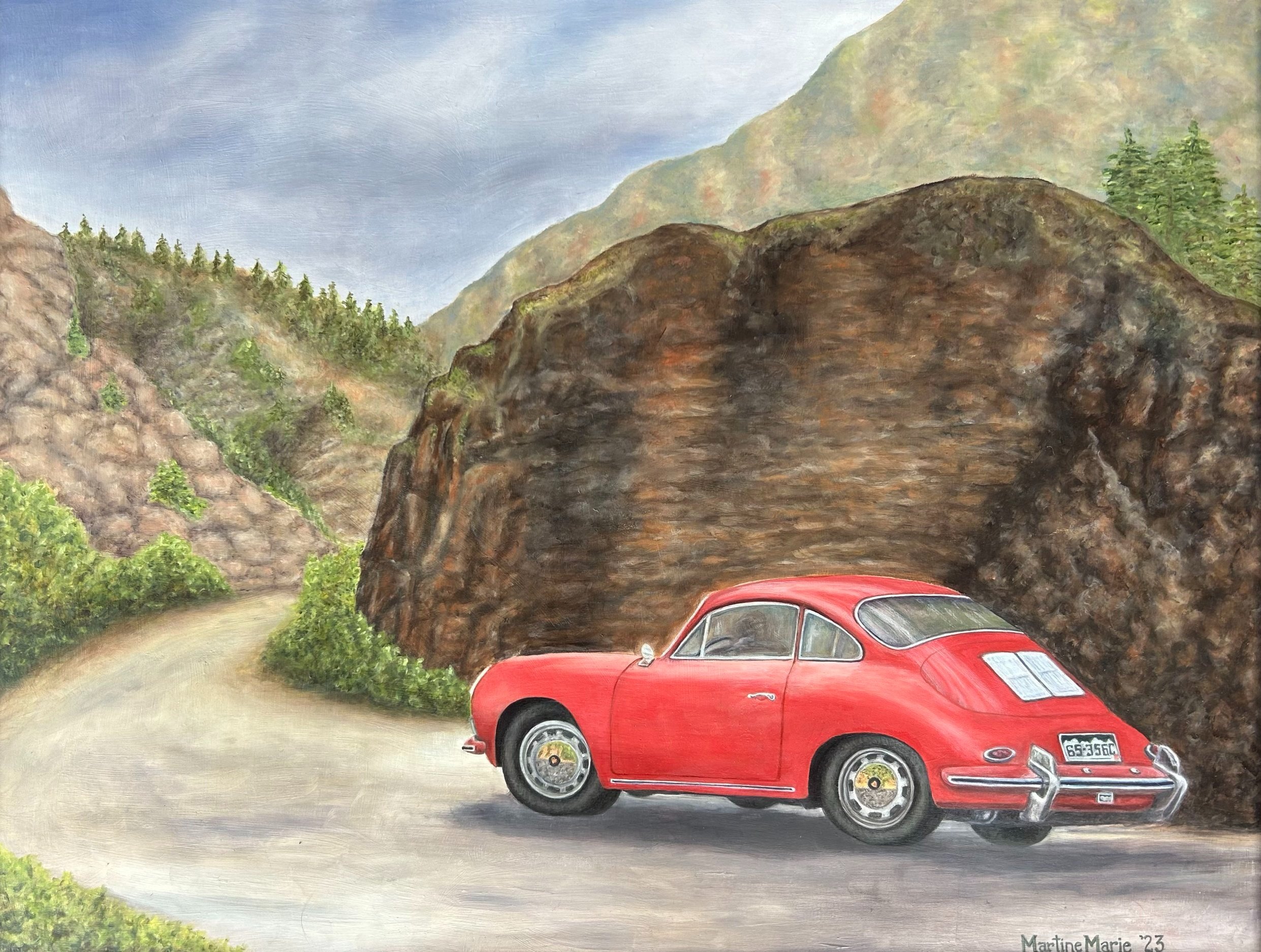 Mountain Canyon Porsche by Martine Marie