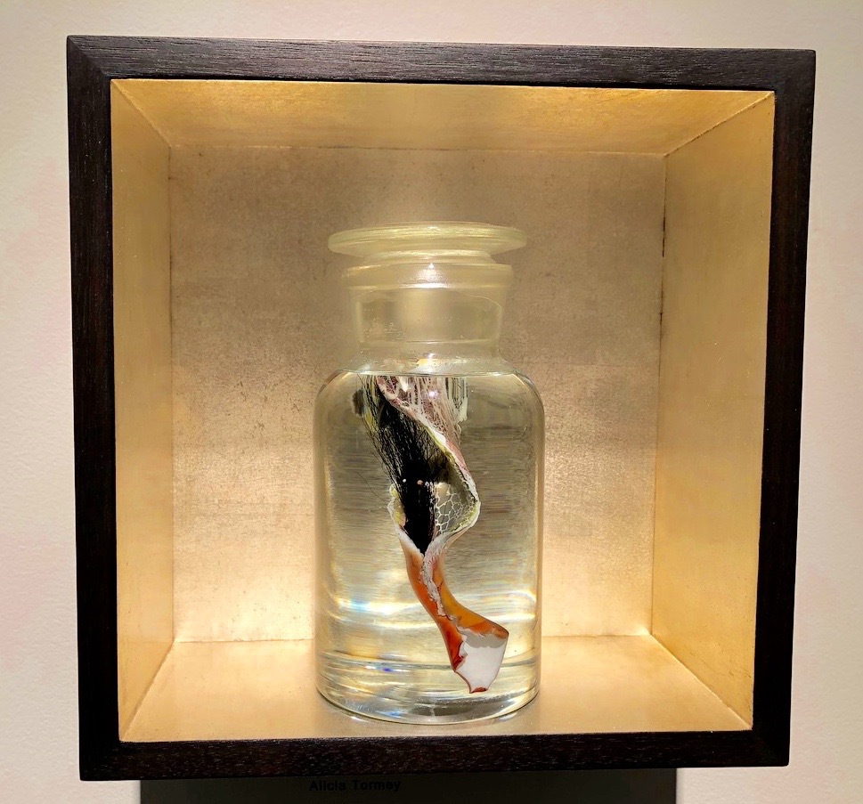 custom walnut shadow box gilded silver leaf 2.jpg