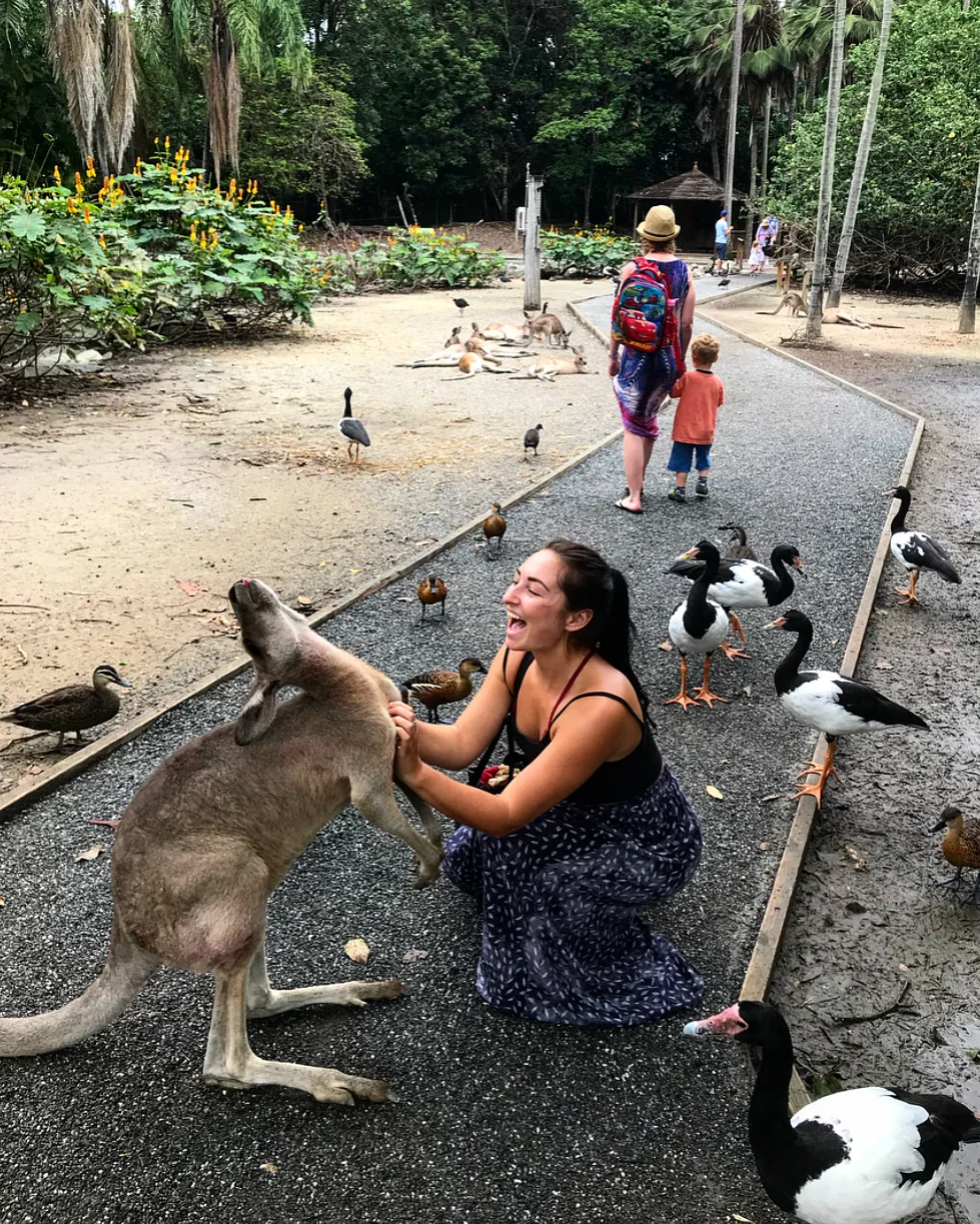Who knew kangaroo’s loved belly scratches so much!