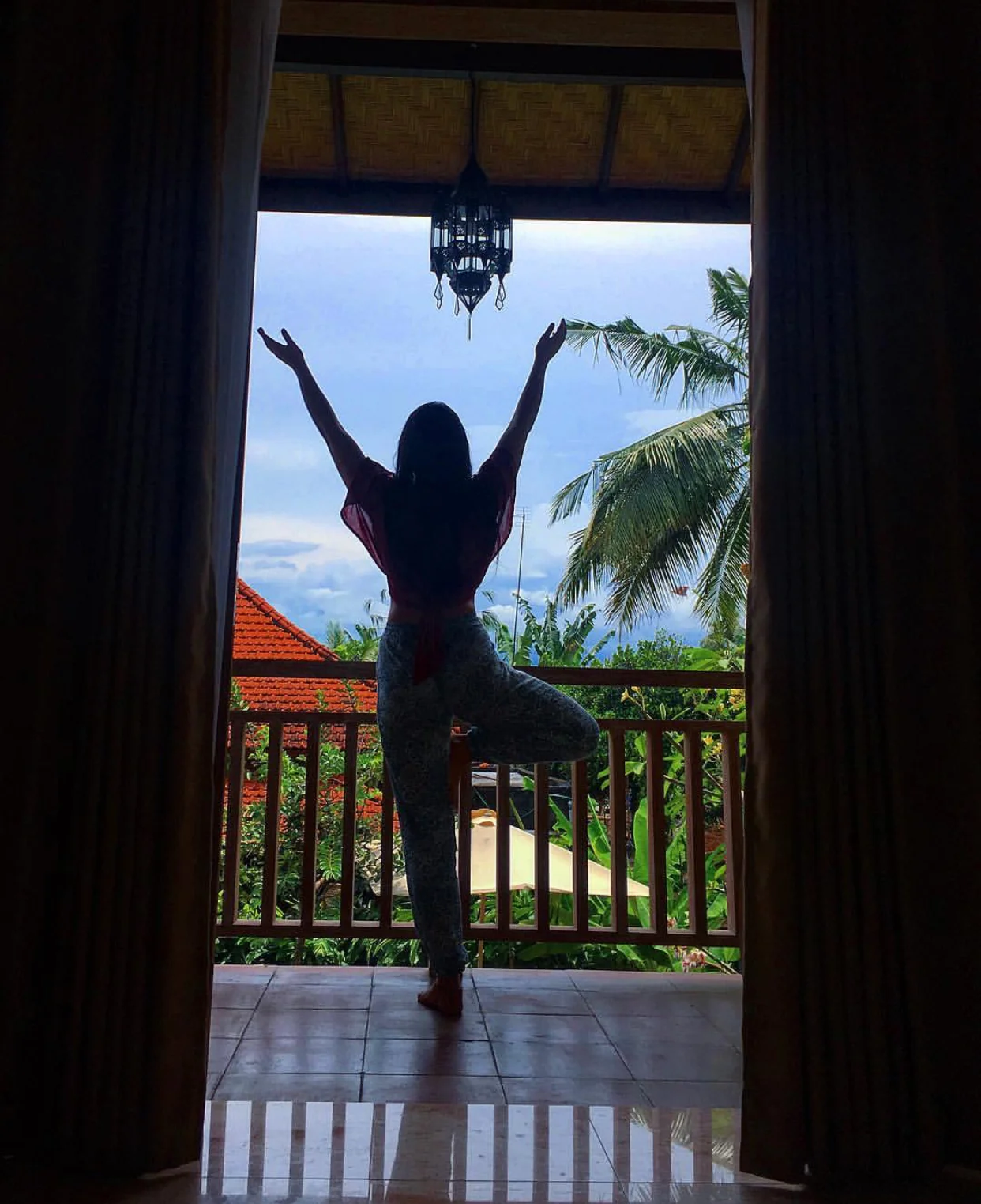 Enjoy my balcony views at the Bali Spirit Festival, 2017.