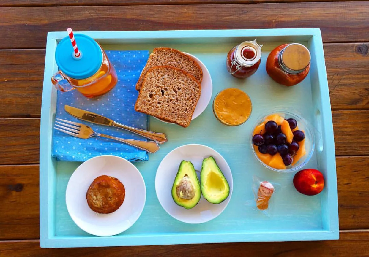 My beautifully prepared vegan breakfast (before my gluten free days).