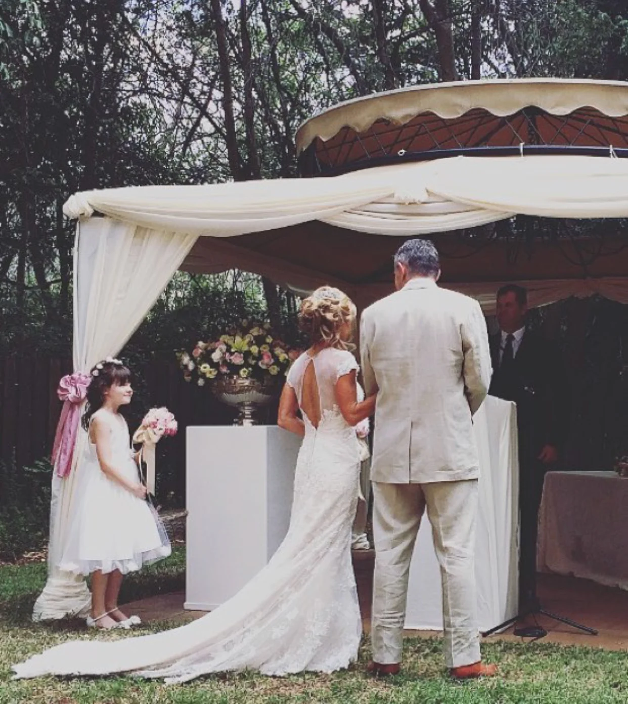 My dad and Amanda on their big day, South Africa.