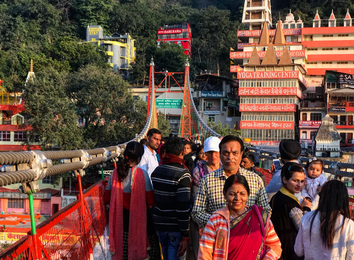 Luxman Jhula bridge, Rishikesh.