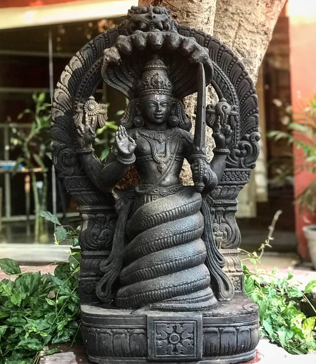 Statute of Patanjali (who wrote the yoga sutras).