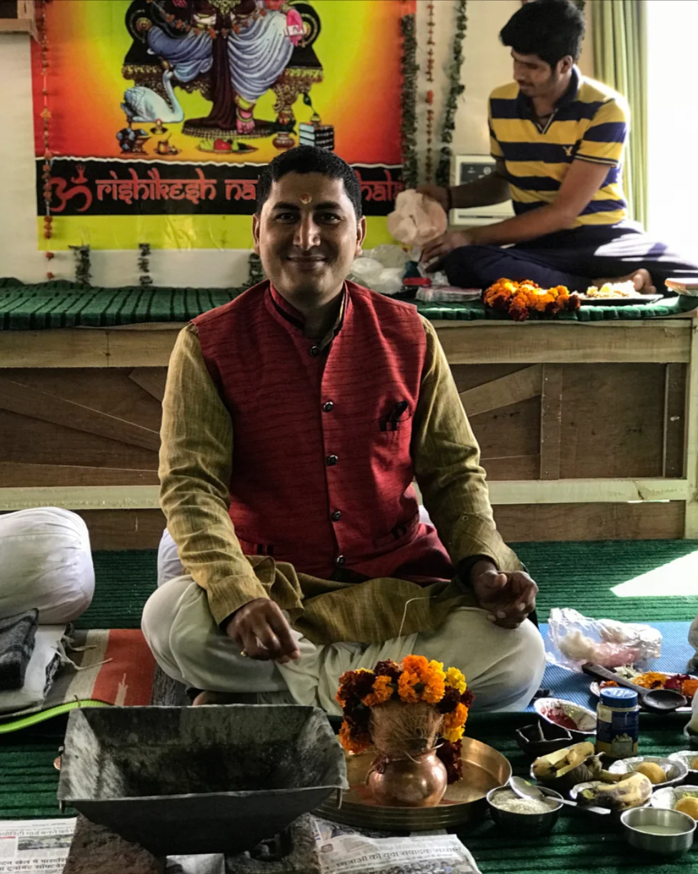 The astrologist preparing the ceremony.