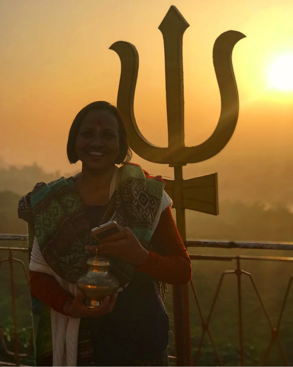 My beautiful Malaysian friend Shoba at sunset. 