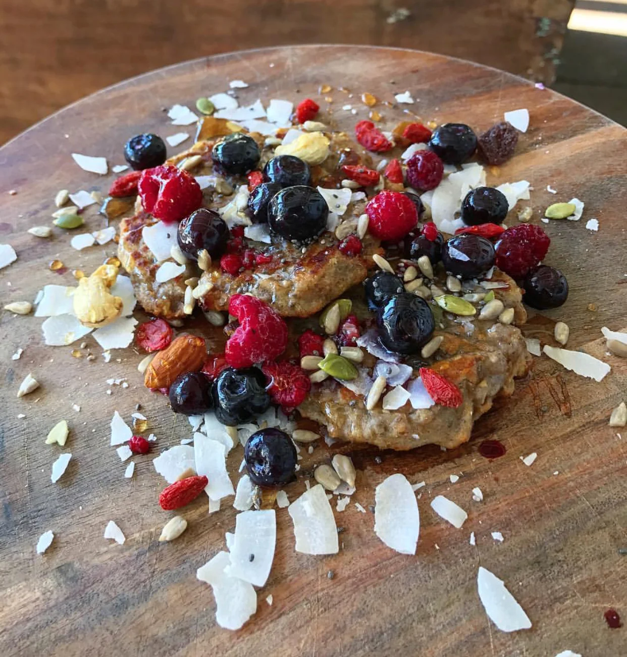 My banana pancakes never looked so good.