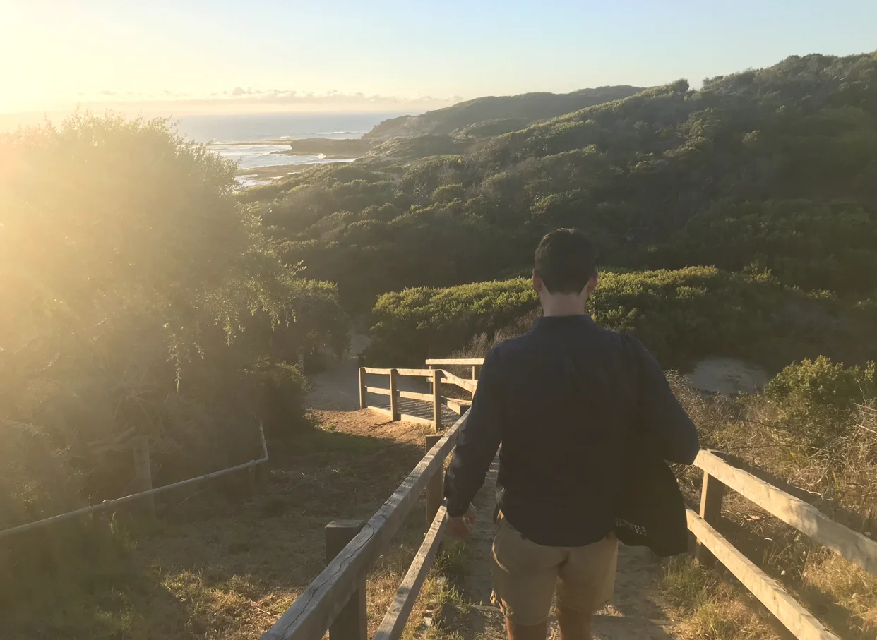 Sunset strolls.