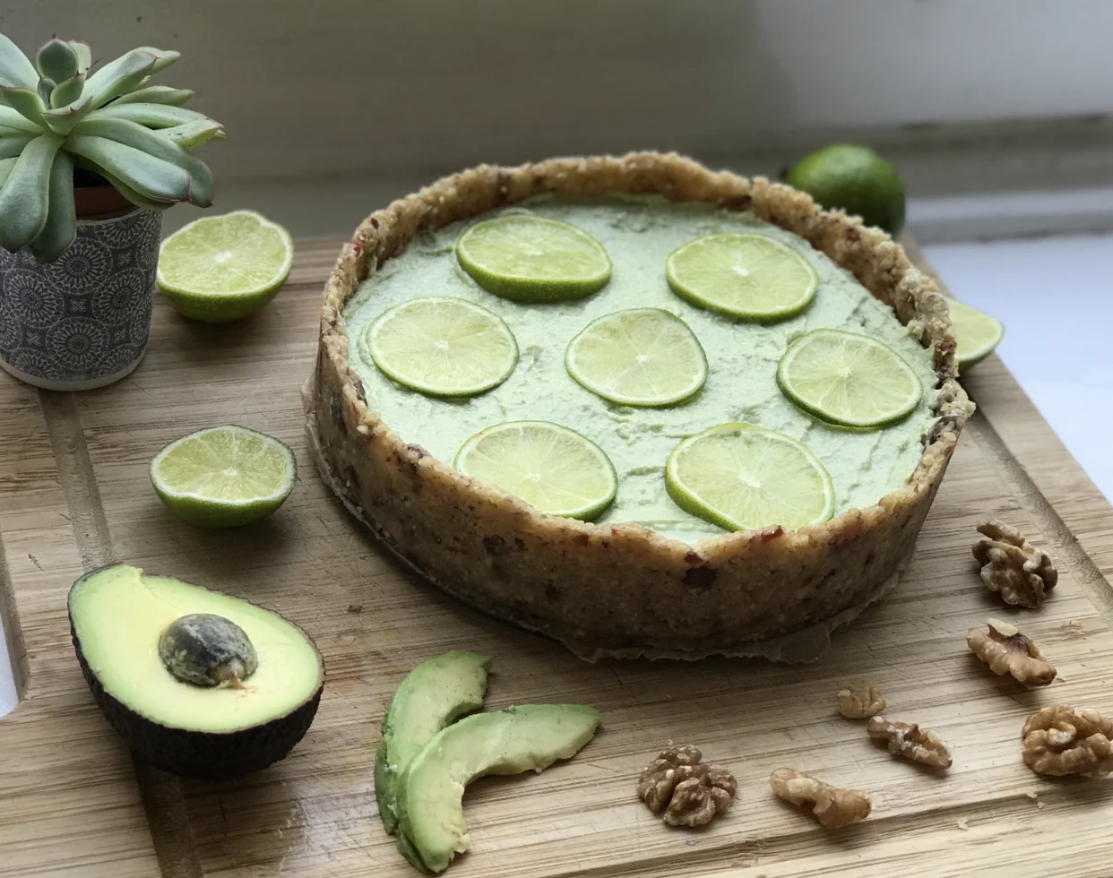My avocado key lime pie (so yummy).