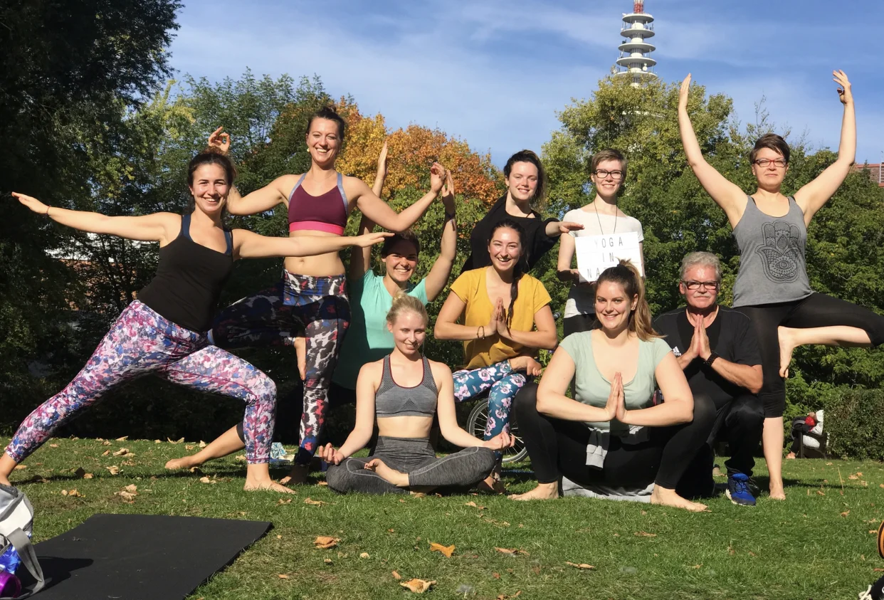 Another of my yoga in nature classes whilst the sun was still shining!