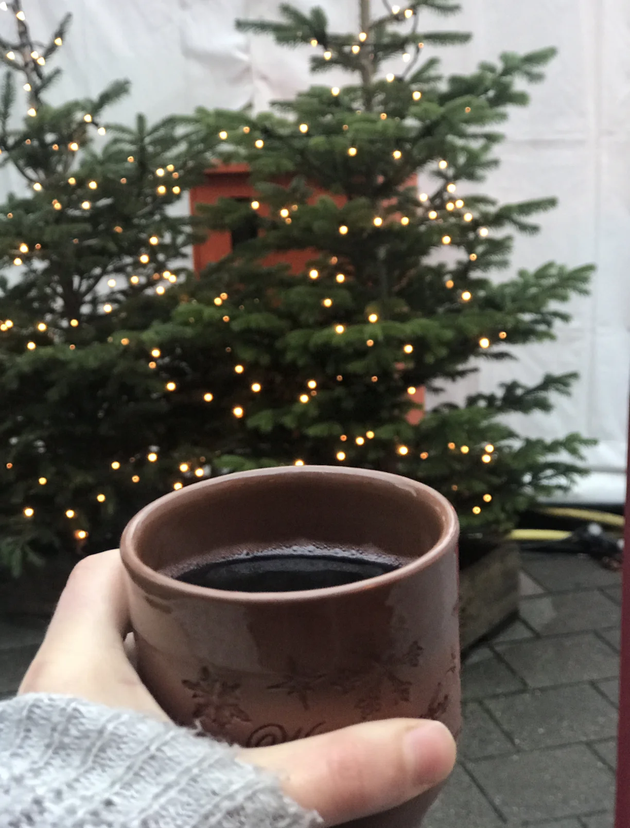 My first ever Feuerzangenbowle (hot wine with rum and sugar).