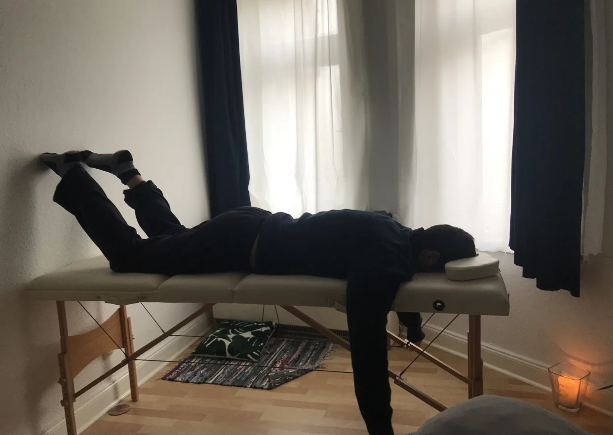 Think Henrik is a little tall for my Reiki bed..