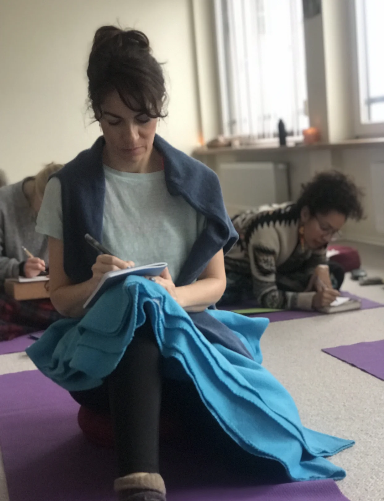 Heather & Mars journaling.