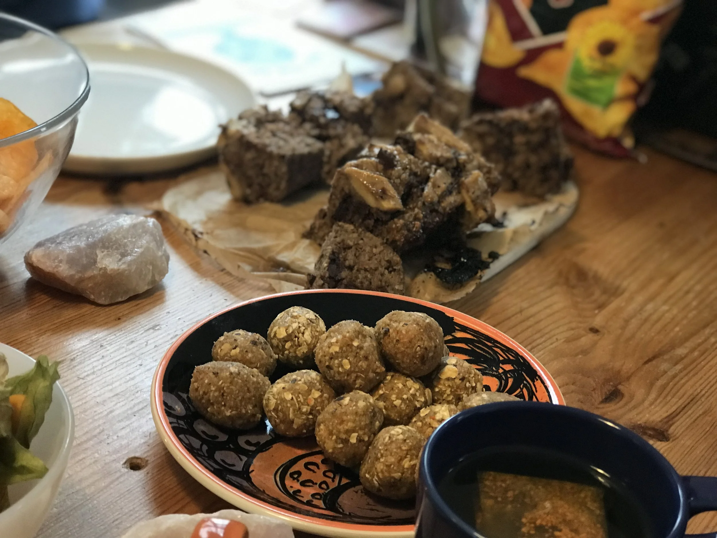 Some gingerbread bliss balls I made for one of my workshops.