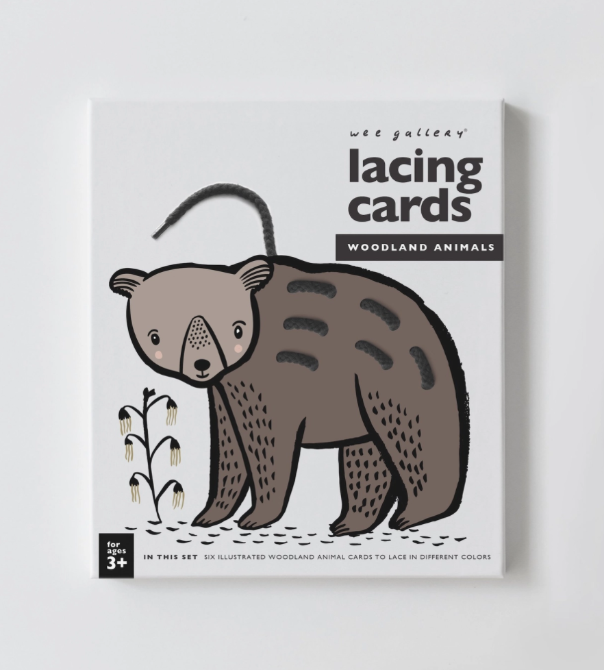 Woodland Creatures Lacing Cards