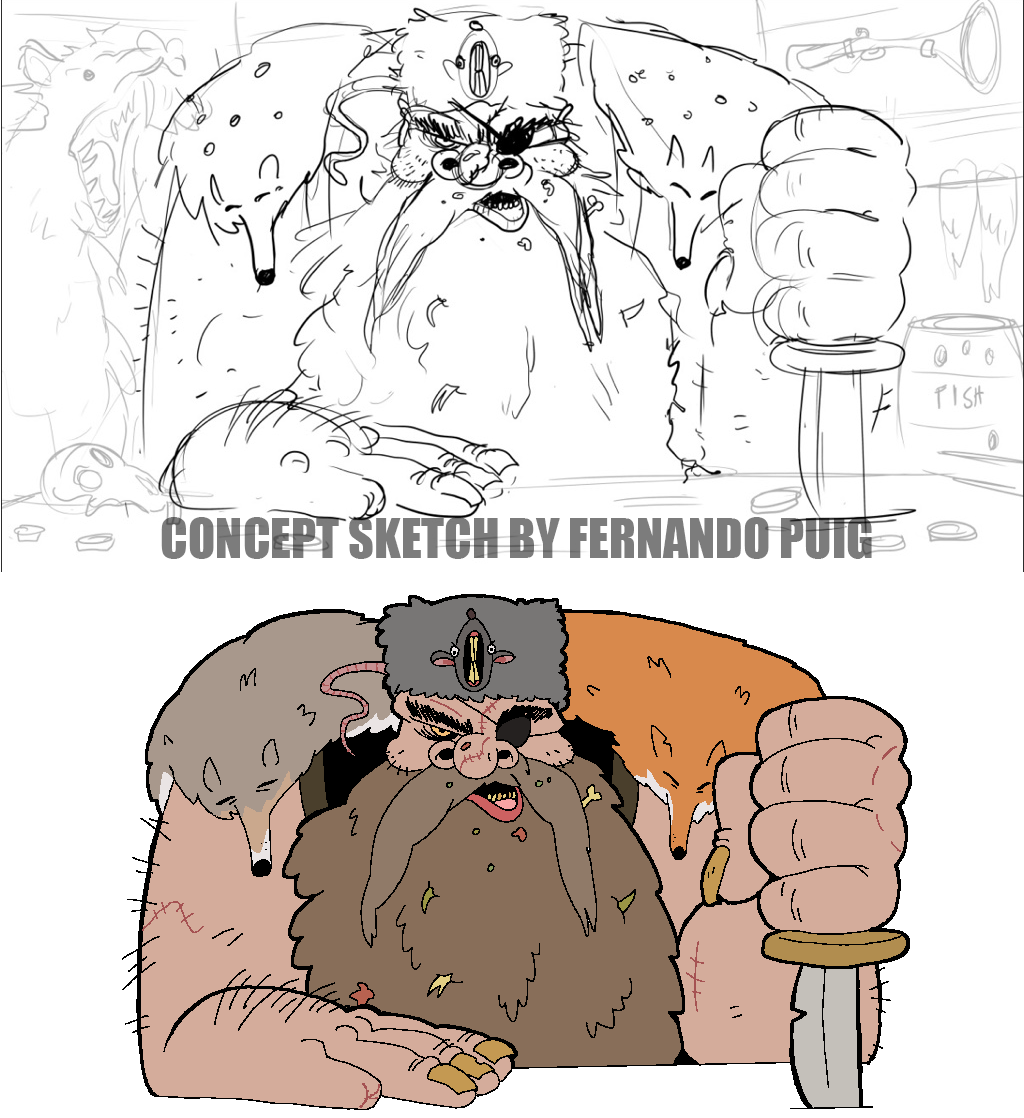 Ulf Skinner Concept and Final Art