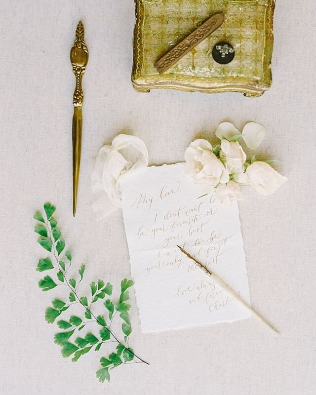 When was the last time you received a handwritten letter in the mail? Why not grab a pen + some paper, sit down with a cup of tea and write a letter to a loved one for an anniversary or birthday?
.
From a styled shoot featured on @magnoliarouge
.
Pho