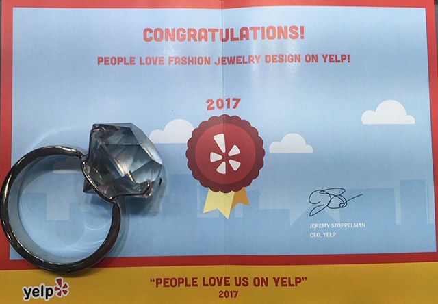 We love to hear back from our wonderful clients! Check out our Yelp page https://m.yelp.com/biz/fashion-jewelry-design-los-angeles-2 ! ❤️💍✨#fashionjewelry #yelp #fashionblogger #fashionjewelrydesigns #downtownla #losangeles #jewelers #gifts #wedding