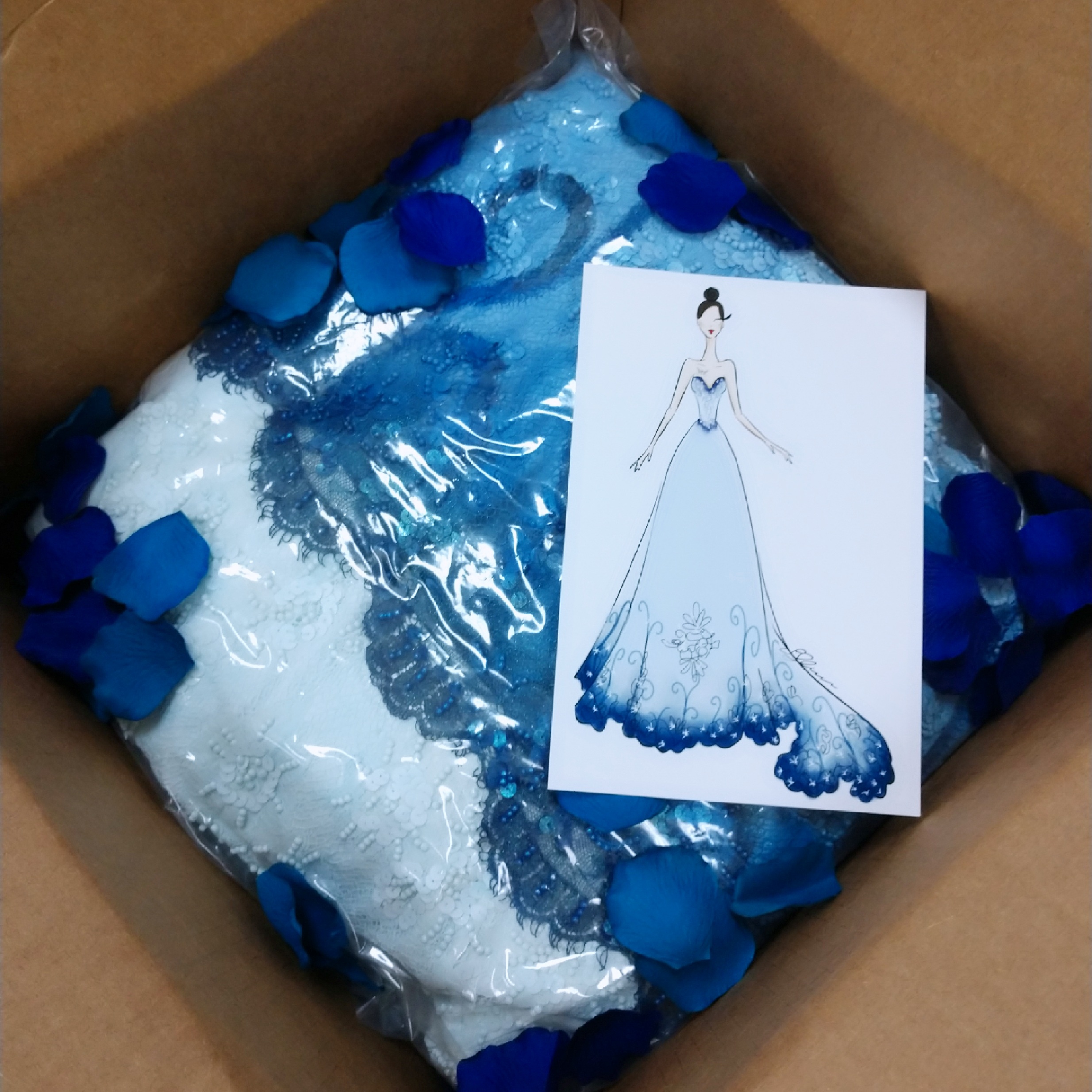 wedding dress packing styles