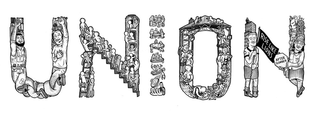 worker + union art — sam wallman