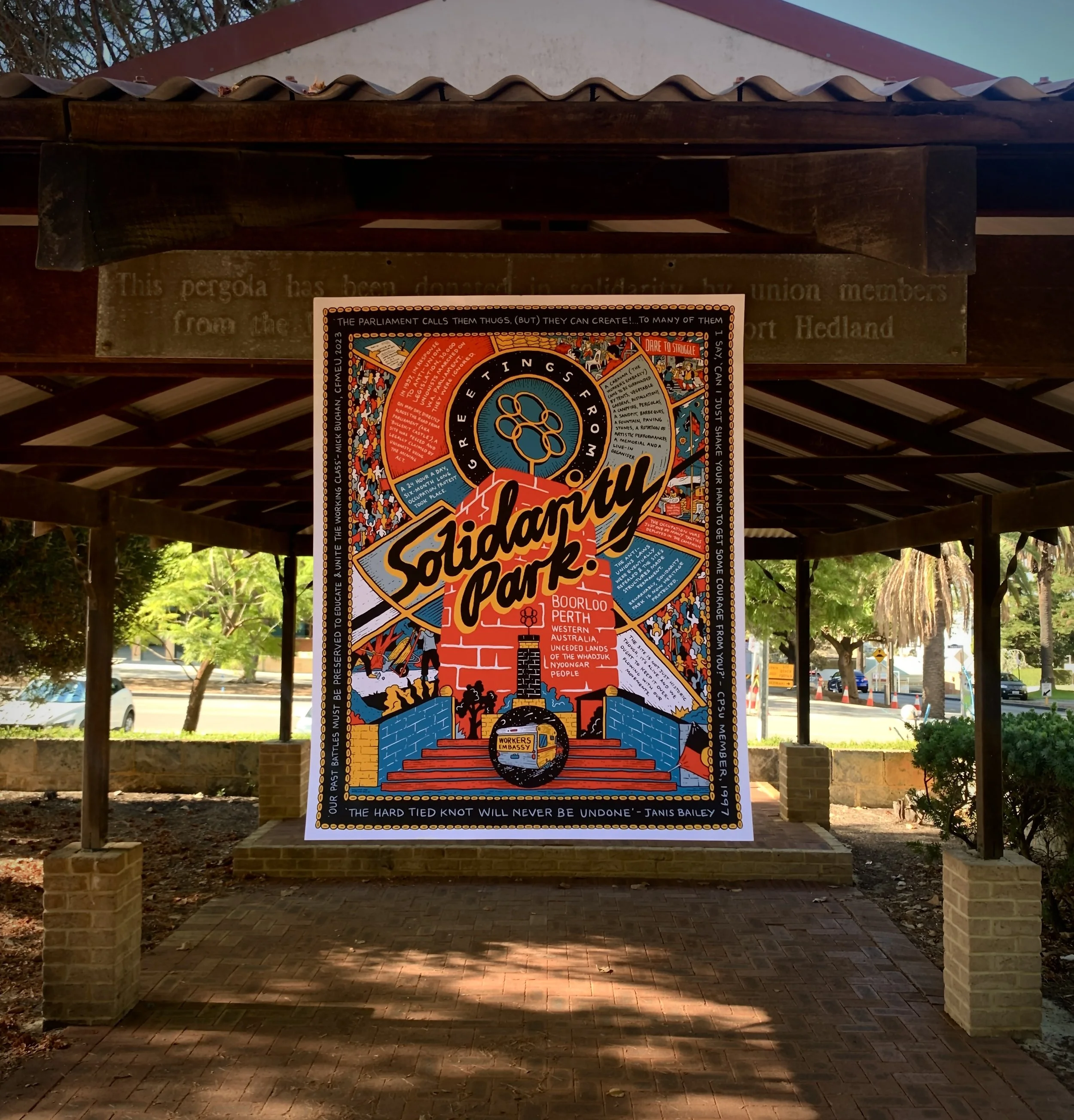 'Solidarity Park' Perth Boorloo print