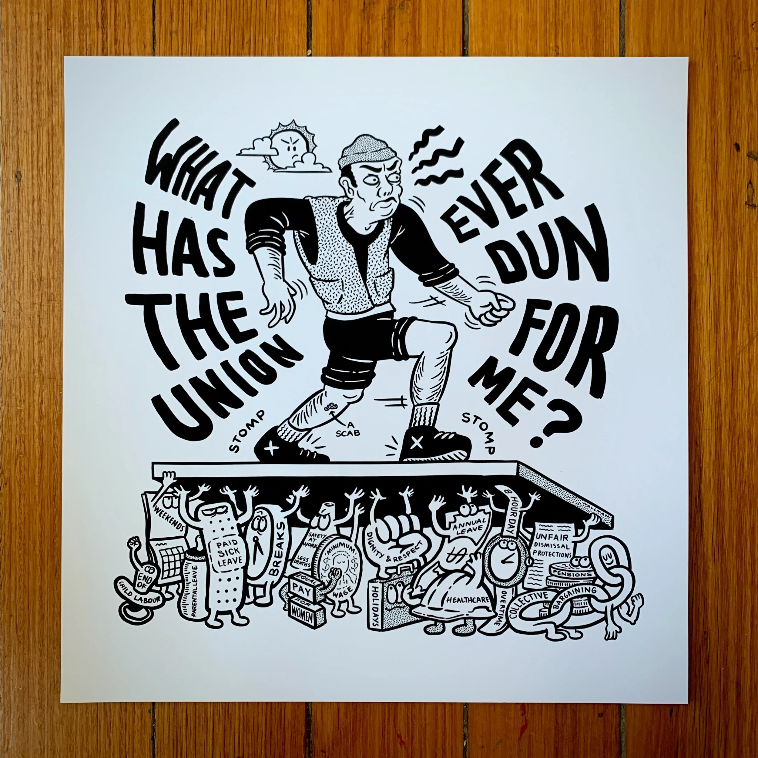 'UNITED WE BARGAIN' PRINT