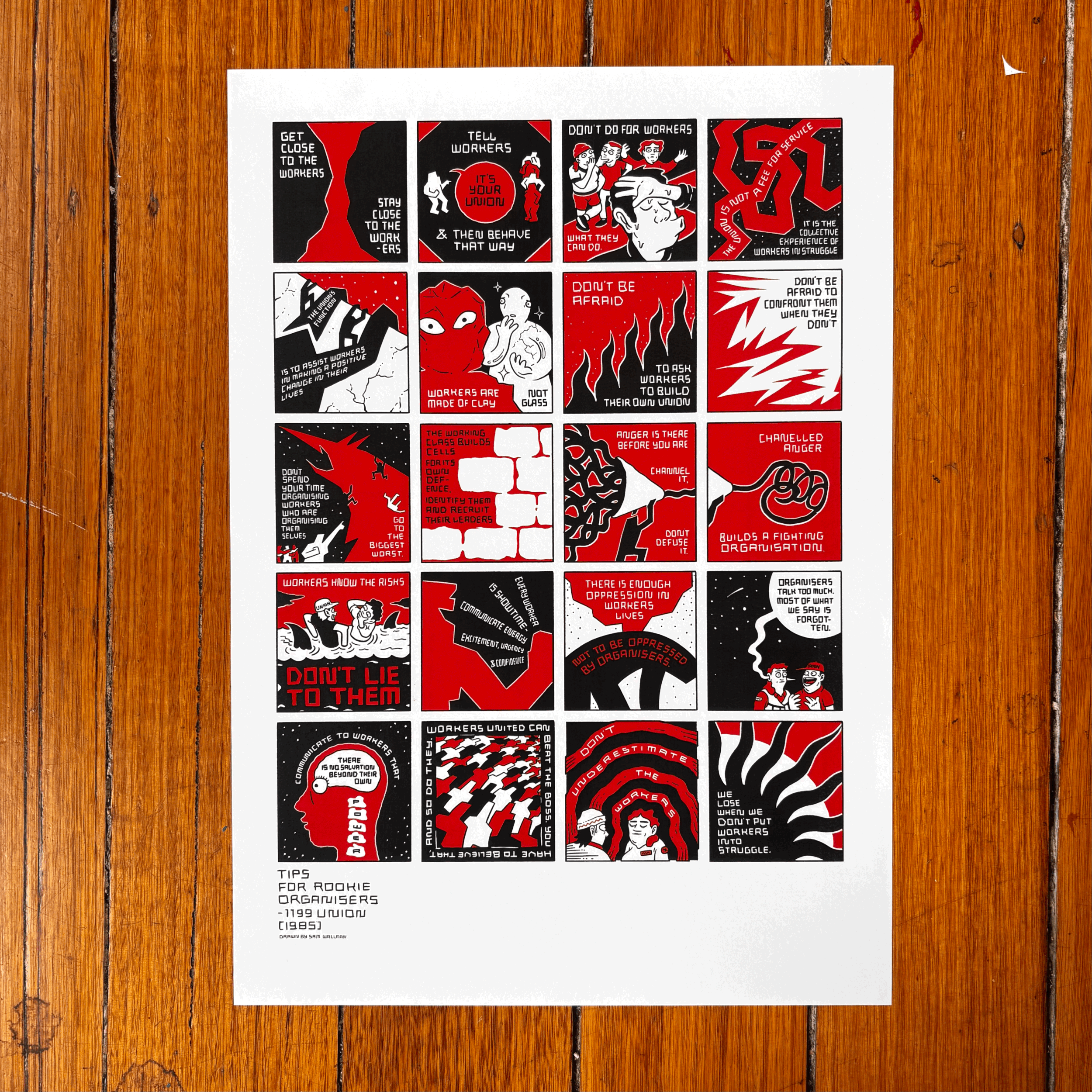 'TIPS FOR ORGANISERS' PRINT