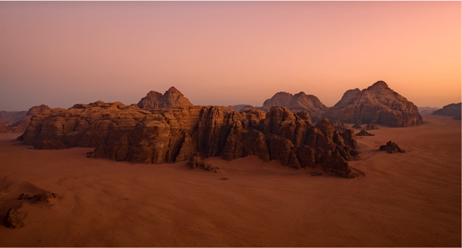  On Mars - Wadi Rum, 2019 | Edition 2 / 3 | 65 x 40 in | 162.5 x 100 cm | Pigment Print    