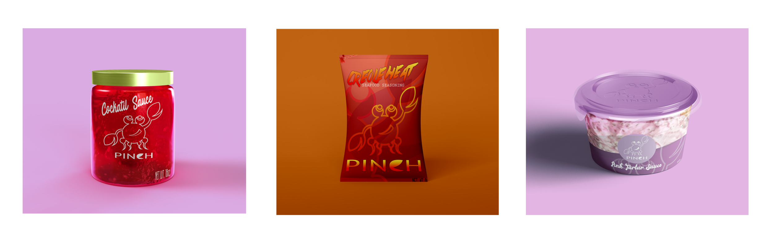 Pinch condiments logo design
