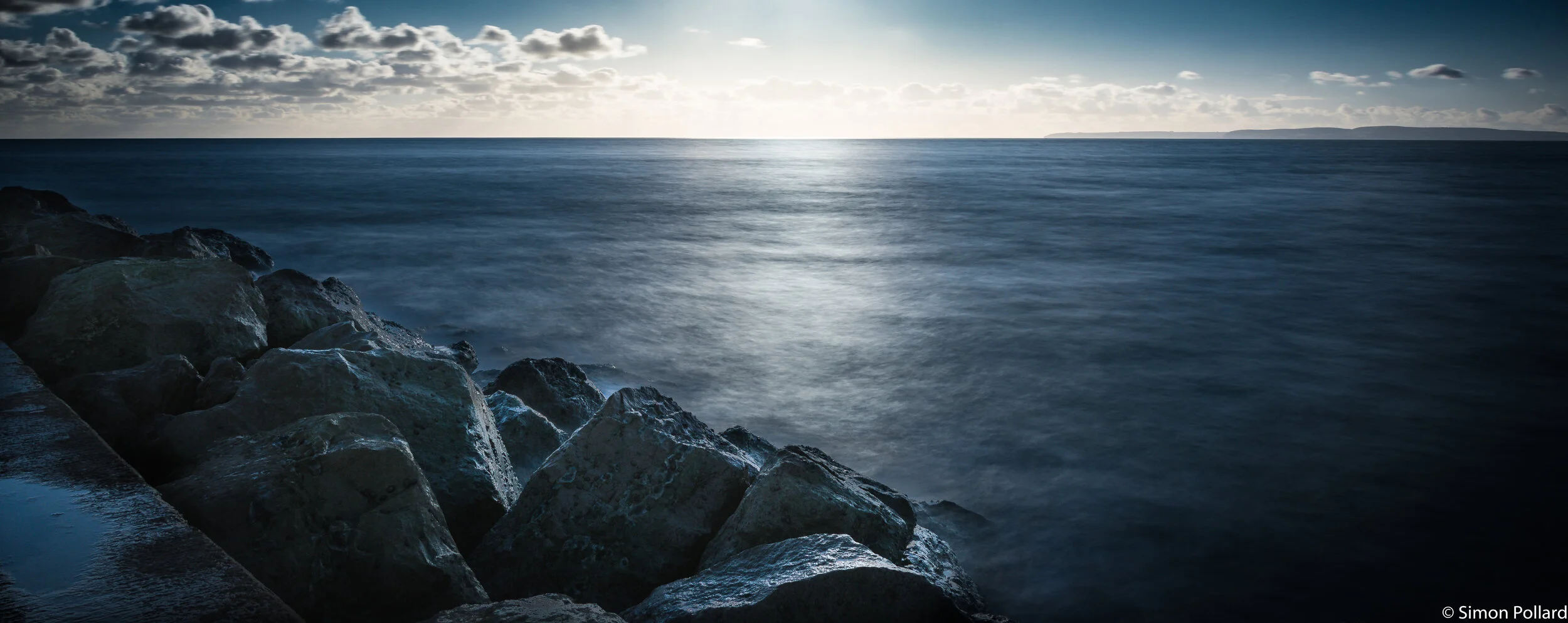 England, Dorset, Hengistbury Head Breakwater